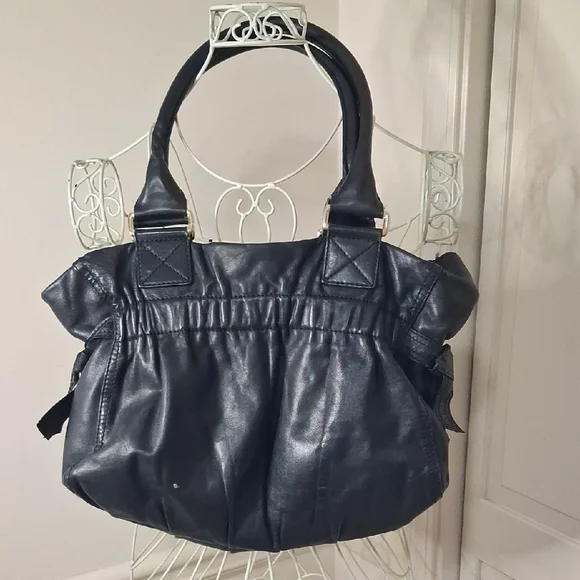 DKNY Black Leather Shoulder Bag - Picture 3 of 6